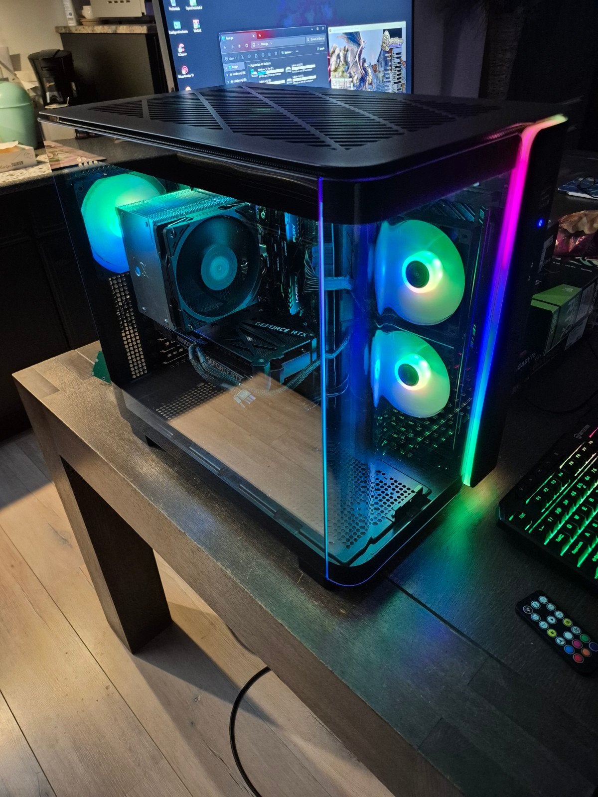 High Performance Game PC Ryz 7 5700 RTX3050 8GB OC 32GB Int., Computers en Software, Ophalen, 3,2TB, Virtual Reality, Zo goed als nieuw