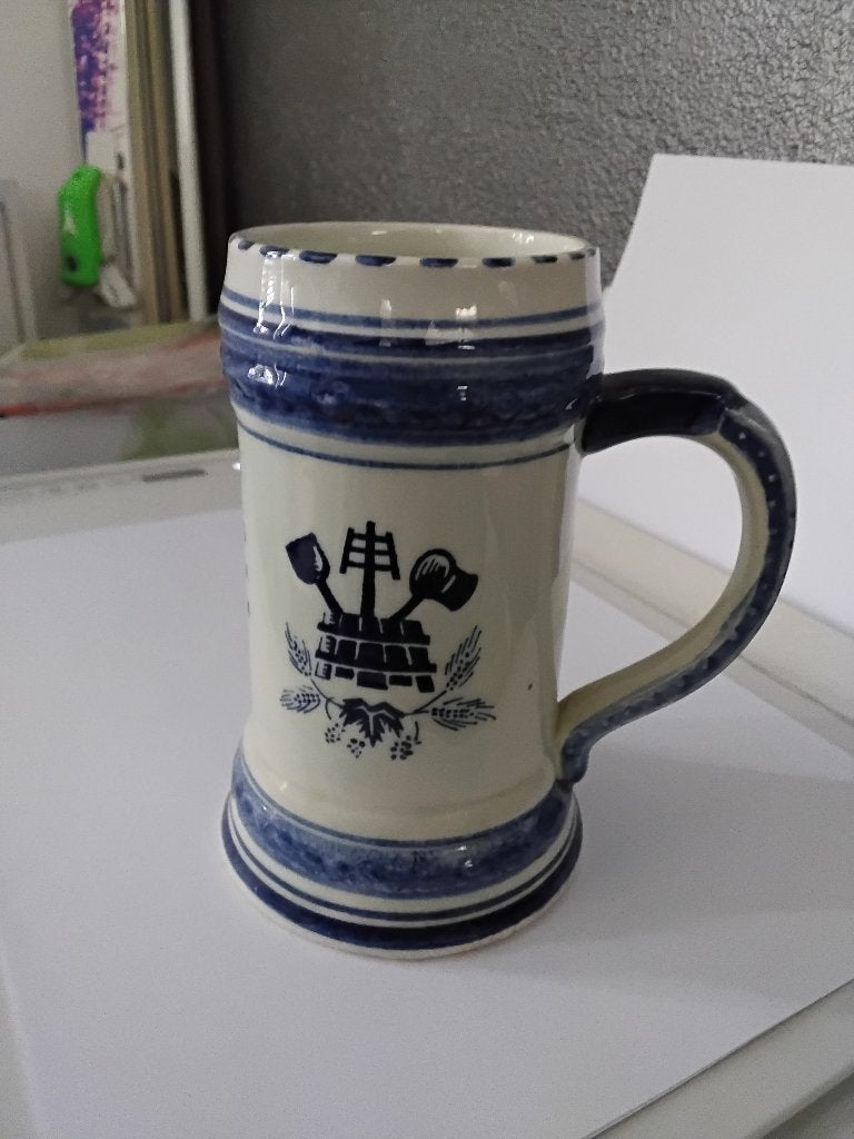 Oude bier pul met opdruk Biertapwedstrijden 1964, Ophalen of Verzenden, Nieuw, Pul(len), Duvel