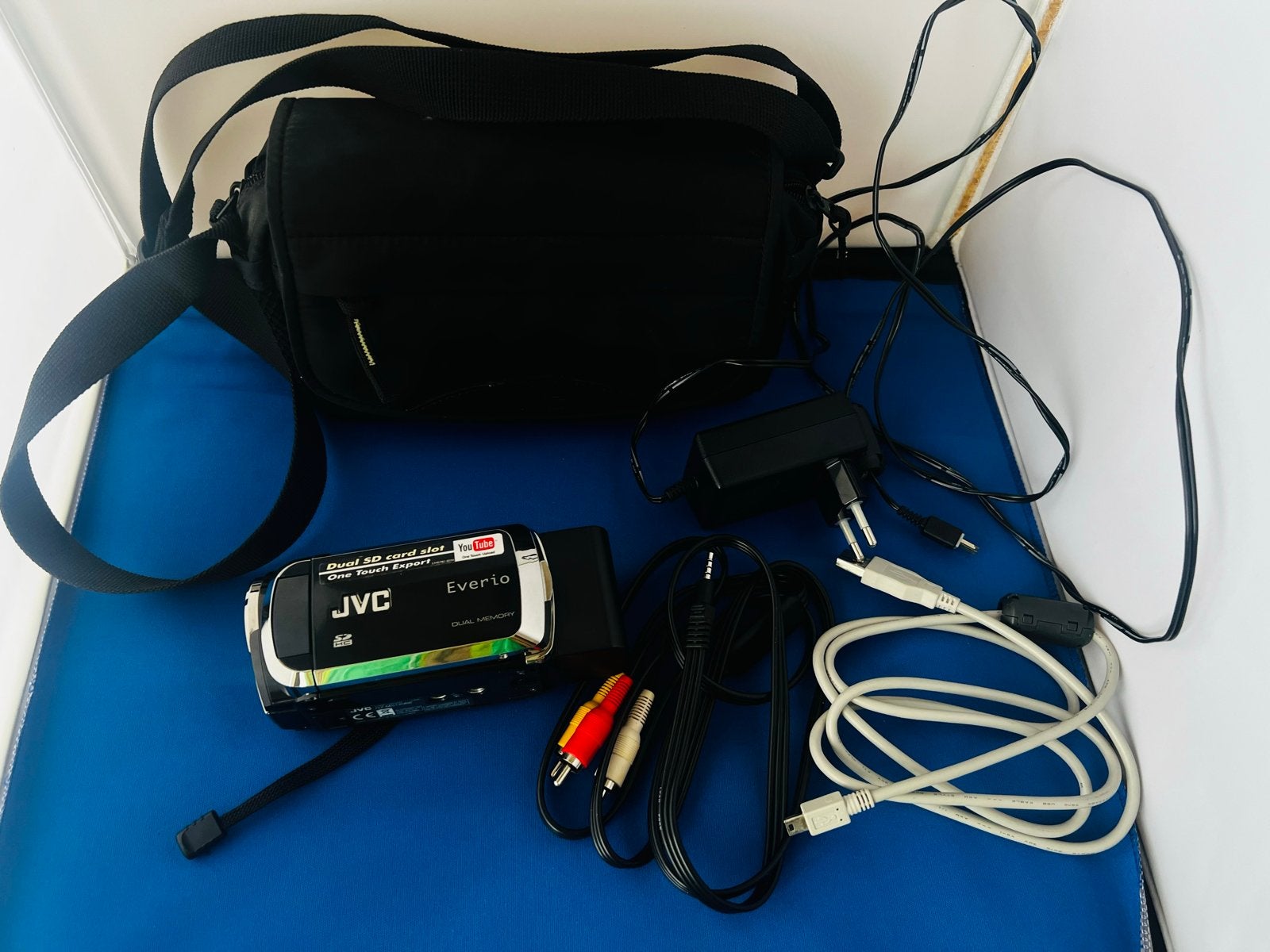 JVC Everio GZ-MS120BE Camcorder met tas en accessoires, Gebruikt, JVC, 20x of meer, Overige soorten