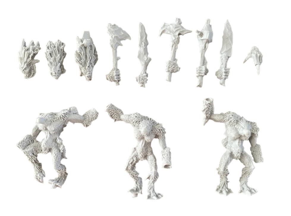 Warhammer Fantasy Old World Ogre Kingdoms Icefall Yhetees, ., Warhammer, Ophalen of Verzenden, Zo goed als nieuw