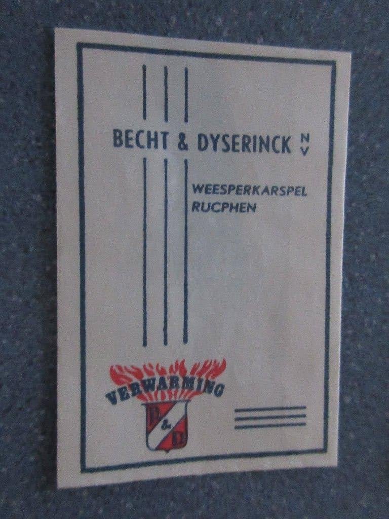 Weesperkarspel/Rucphen, Becht & Dijserinck verwarming, Verzenden, Nederland