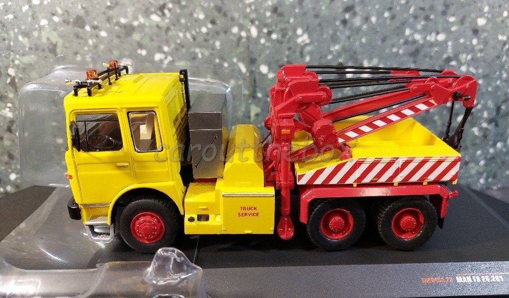 MAN F8 26.281 bergings truck geel 1:43 Ixo V1081, Hobby en Vrije tijd, Modelauto's | 1:43, Verzenden, Nieuw, Bus of Vrachtwagen