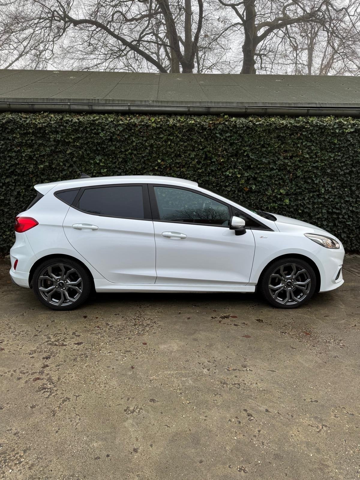 Ford Fiësta 1.0 Ecoboost 100pk 5dr 2019 Wit, Auto's, Voorwielaandrijving, Stof, Zwart, 580 kg