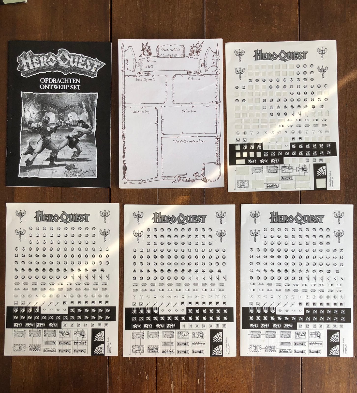 Heroquest Opdrachten Ontwerpset, Ophalen of Verzenden, Gebruikt