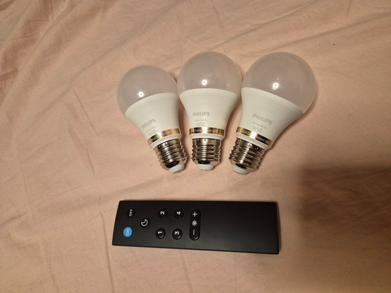 phillips wiz lampen met afstandsbediening, Philips, Led-lamp, Gebruikt, Meerkleurig