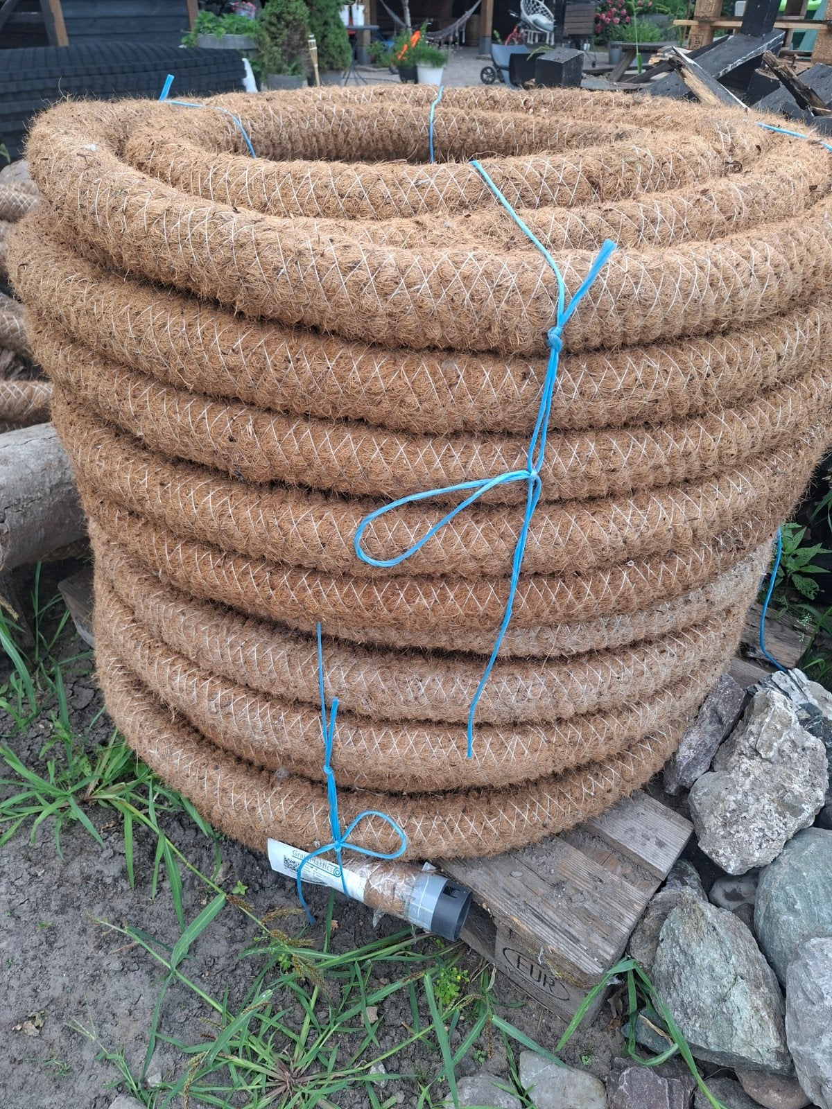 Drainage buis 60mm kokos perforatie 1,3mm 2x 50 m, Ophalen, Overige materialen, 6 meter of meer, Overige typen