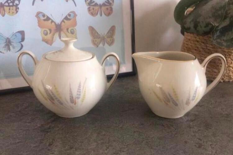 💝 Vintage WINTERLING roomstel veren pastel offwhite, Overige typen, Ophalen of Verzenden, Zo goed als nieuw, Overige stijlen
