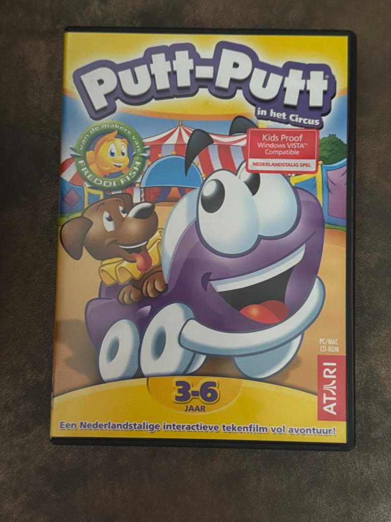 Putt-Putt in het Circus (PC/MAC CD-ROM), Spelcomputers en Games, Games | Pc, Puzzel en Educatief, Gebruikt, 1 speler, Ophalen of Verzenden