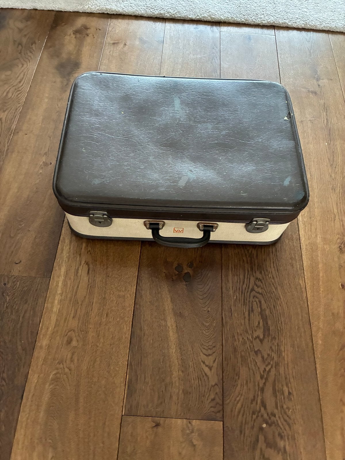 Vintage reiskoffer jaren '50/'60 - Decoratief item, Ophalen, Gebruikt