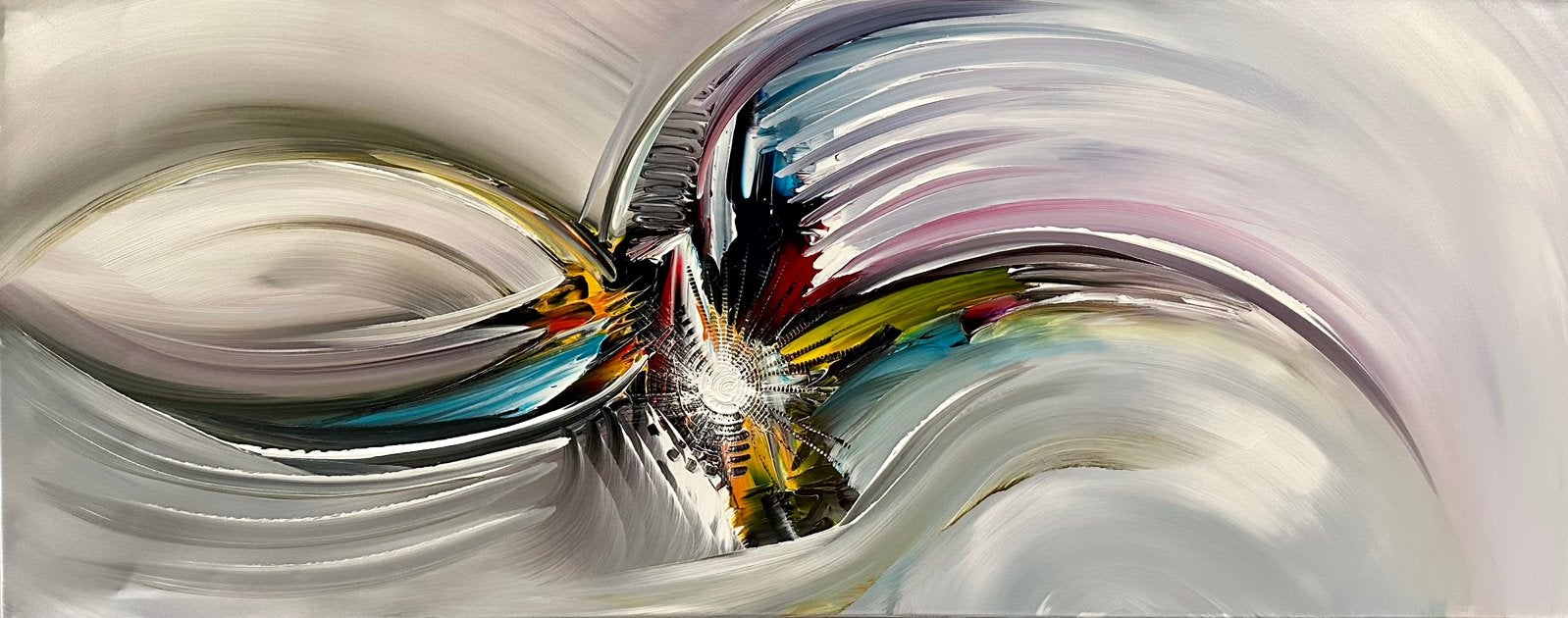 Gena G.- “ In flight”- Handgeschilderd- Uniek- XXL, Ophalen of Verzenden