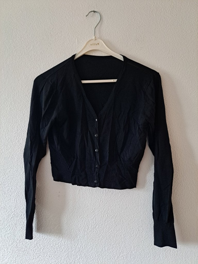 zwarte bolero maat s, Zwart, Ophalen of Verzenden, Zo goed als nieuw, Maat 36 (S)