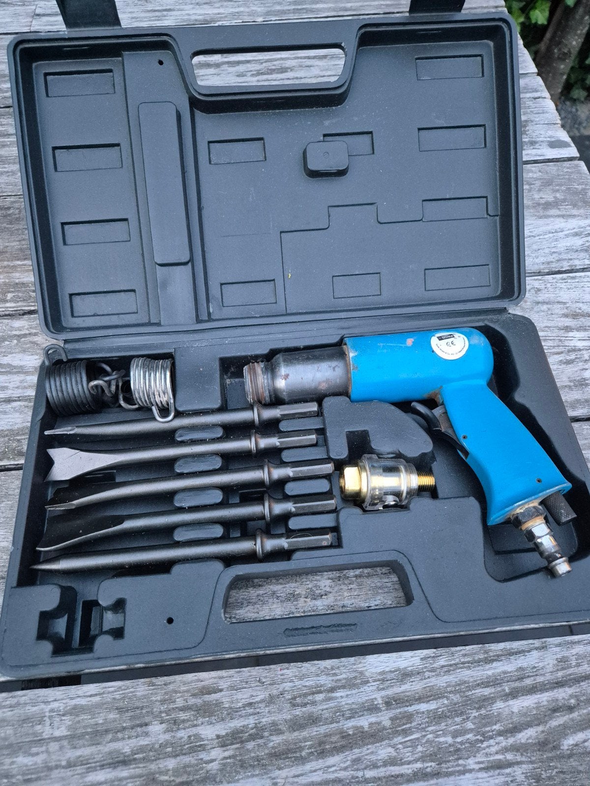 Pneumatische hamer set met diverse beitels, Ophalen of Verzenden
