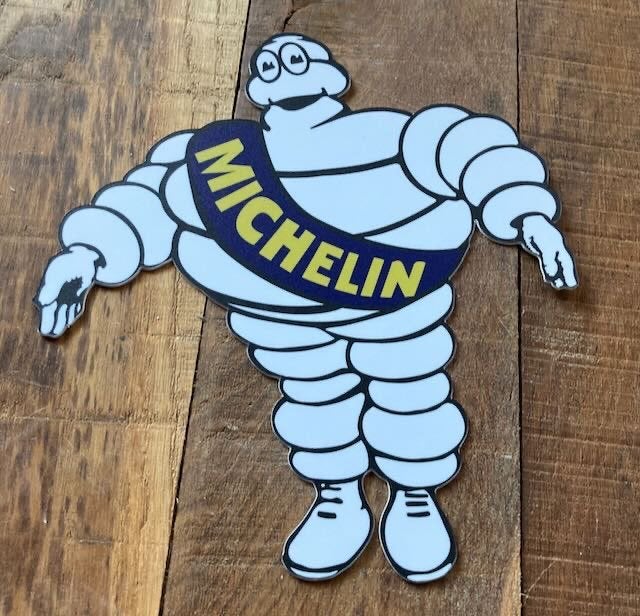 Michelin truck gril reclamebord kunststof +-  33x27 cm., Verzamelen, Ophalen of Verzenden, Auto's