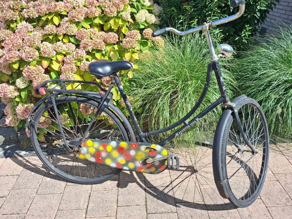 Oude damesfiets, Fietsen en Brommers, Fietsen | Dames | Damesfietsen, Terugtraprem, Gebruikt, 50 tot 53 cm, Ophalen