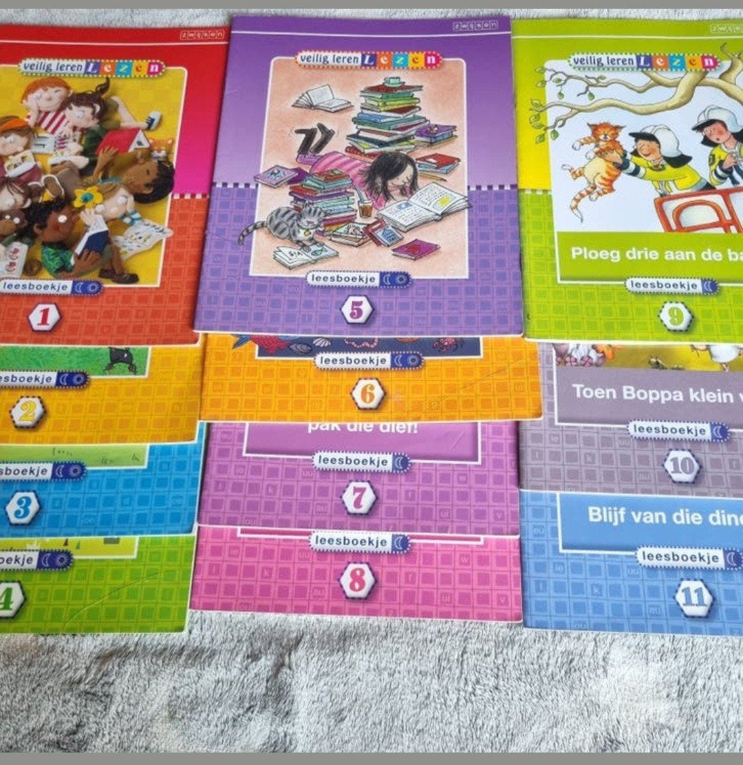 Groep 3 Veilig Leren Lezen - Leesboekjes 1 t/m 11 maan Kim, Ophalen of Verzenden, Gelezen