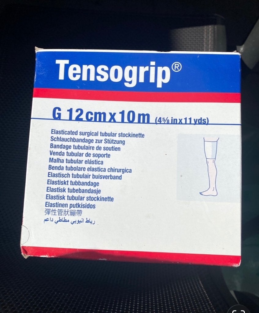 Tensogrip Elastisch buisverband 12cmx10 m, Ophalen of Verzenden, Nieuw