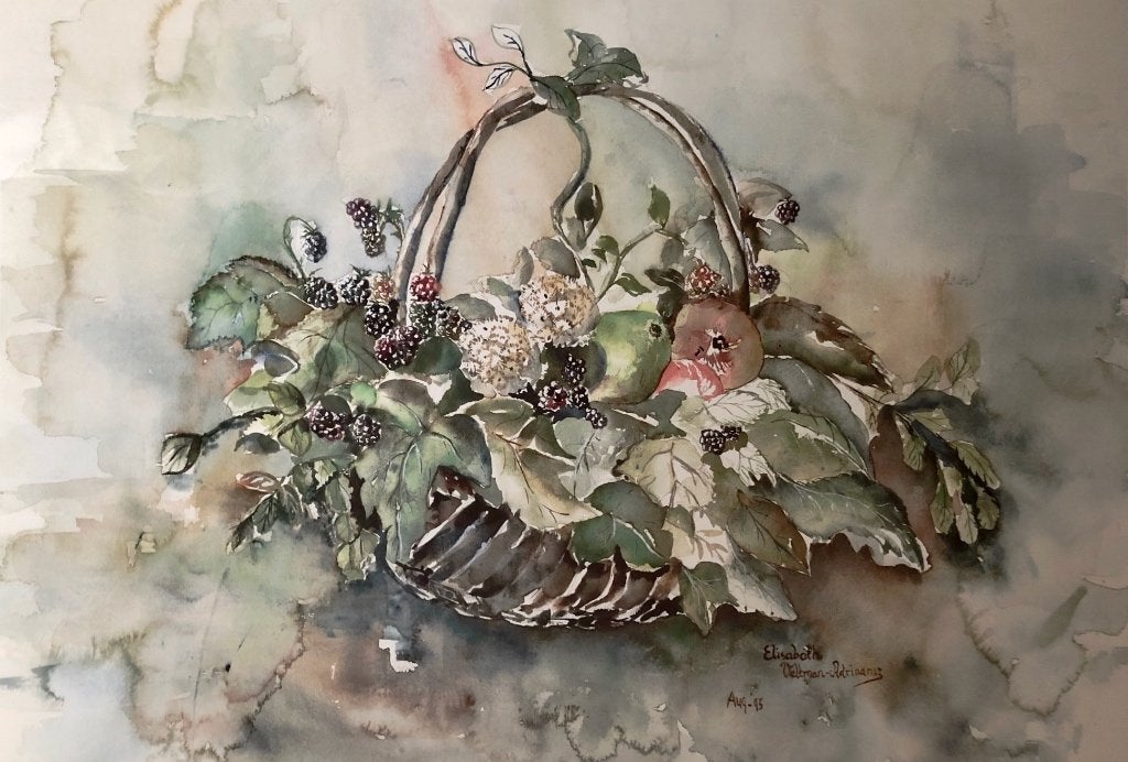 Elisabeth Veltman Adriaansz: Kunstreproductie Stilleven., Antiek en Kunst, Ophalen of Verzenden