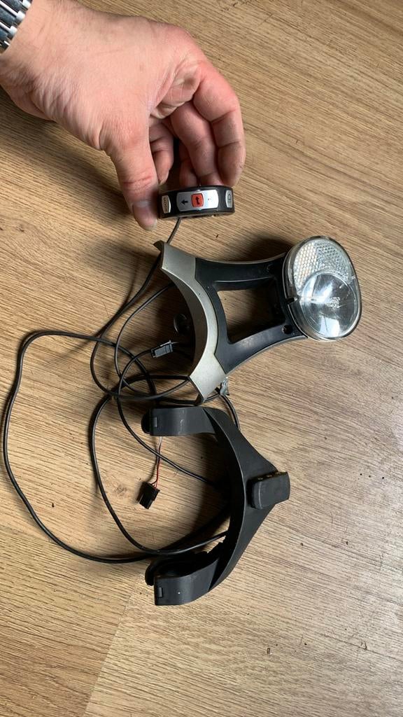 Fietsverlichting set met bediening, Ophalen of Verzenden, Gebruikt