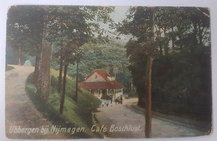 AK - Ubbergen bij Nijmegen - Cafe Boschlust (1887), Verzenden, Voor 1920, Gelopen, Gelderland