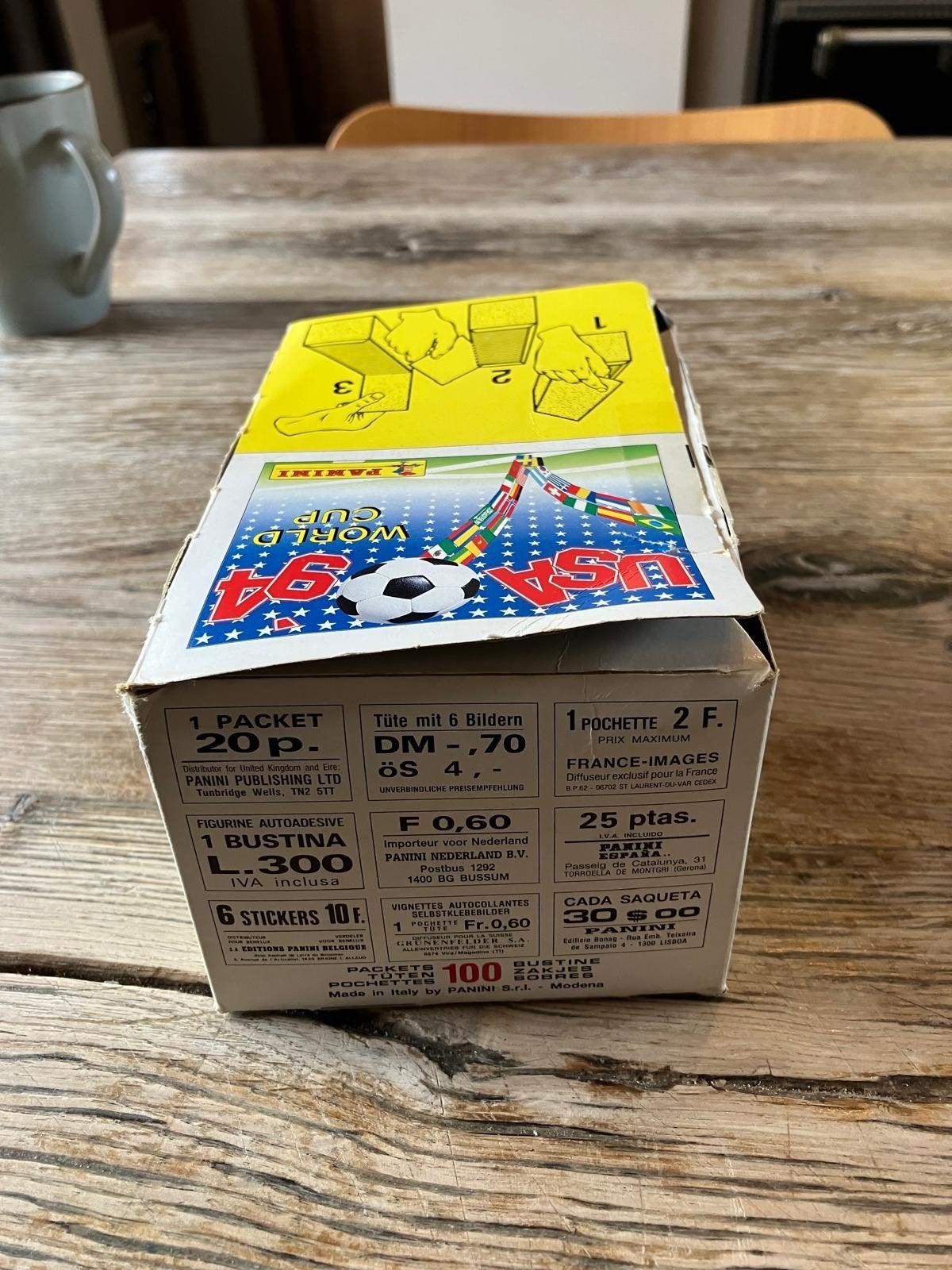 Panini WK USA 94 Box Display - 100 Verzegelde Zakjes, Ophalen of Verzenden