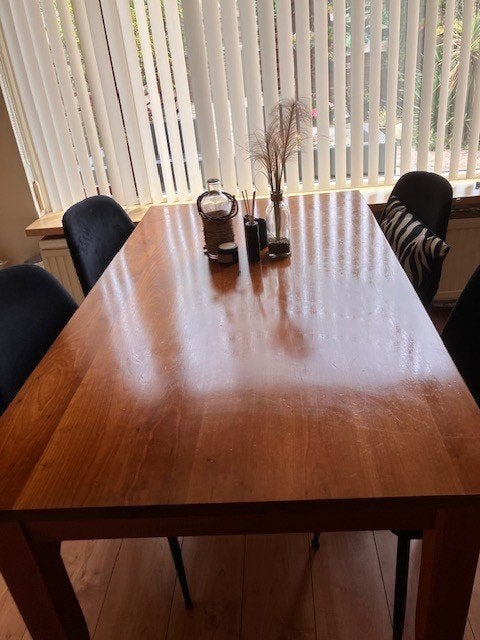 Eettafel Kersenhout, Huis en Inrichting, Tafels | Eettafels, Ophalen, Gebruikt, 50 tot 100 cm, Vijf personen of meer