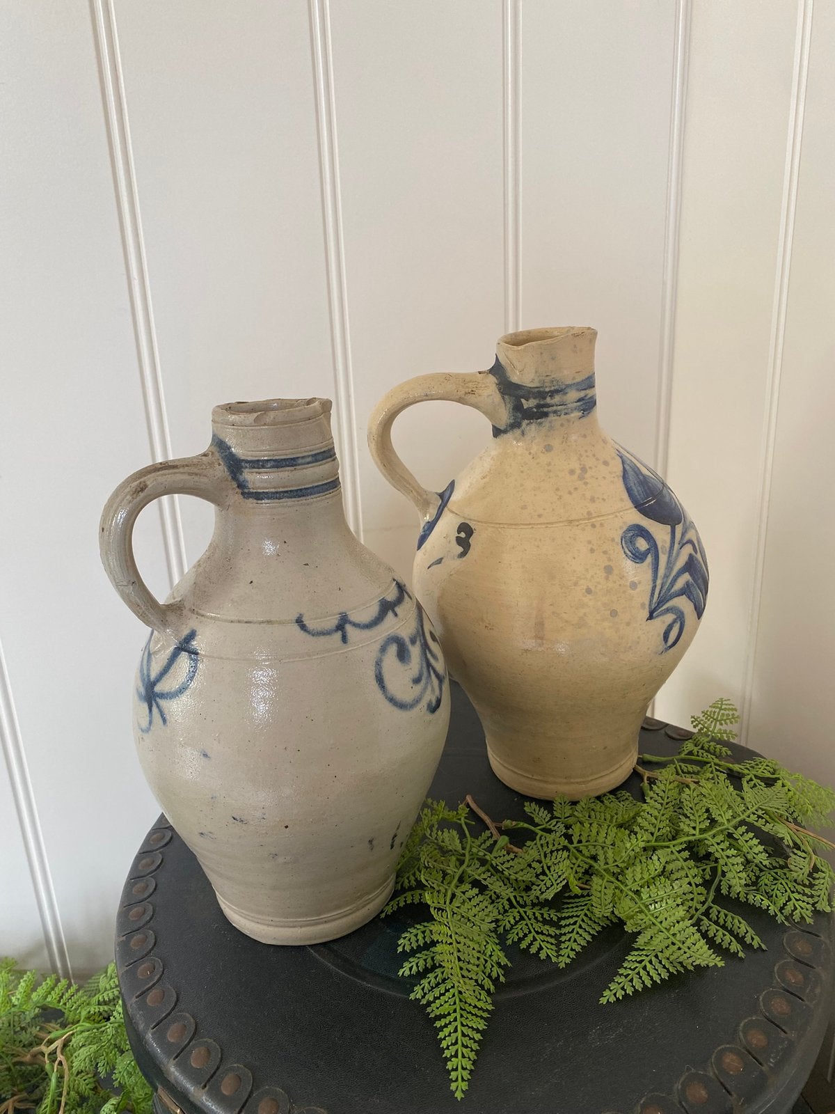 Brocante steengoed kruik met tuit, Ophalen of Verzenden