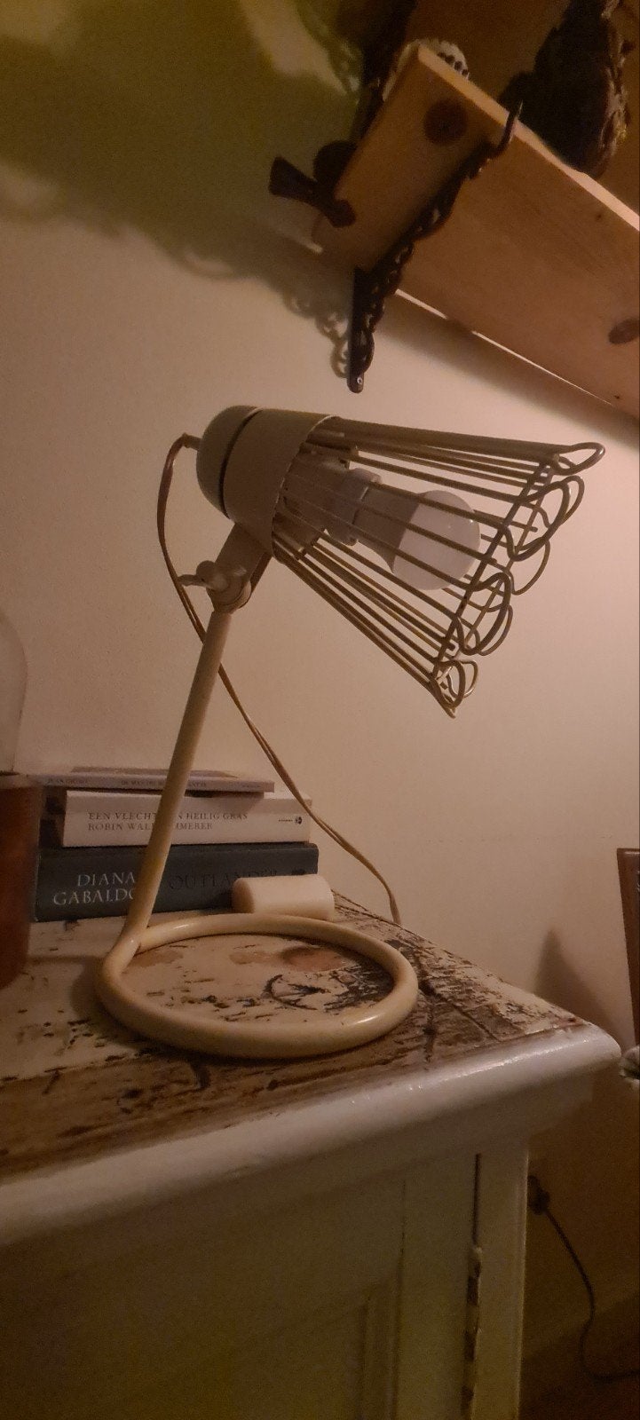 Vintage Philips Cocotte bureaulamp design Charlotte Perriand, Ophalen, Zo goed als nieuw, Metaal, Minder dan 50 cm