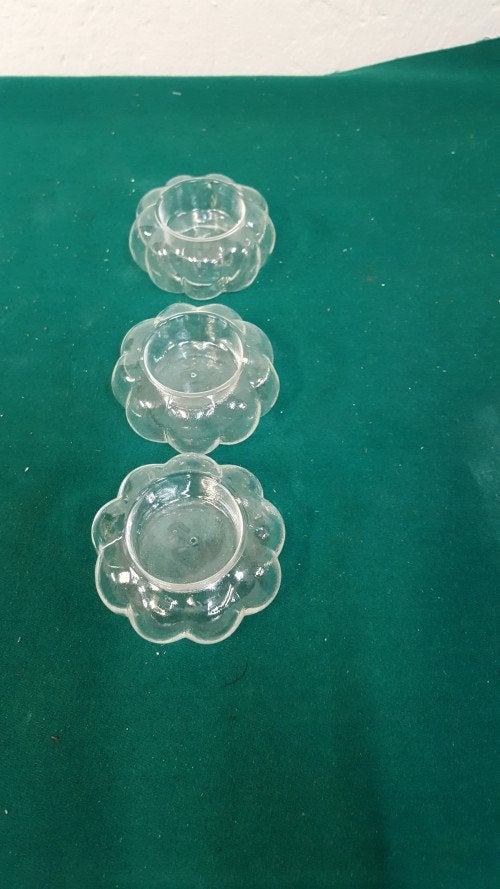kandelaars glas bloem vorm, Huis en Inrichting, Ophalen of Verzenden, 'T Olde Gre-j, Info@toldegrej.nl, Endepoelstraat 20f Didam