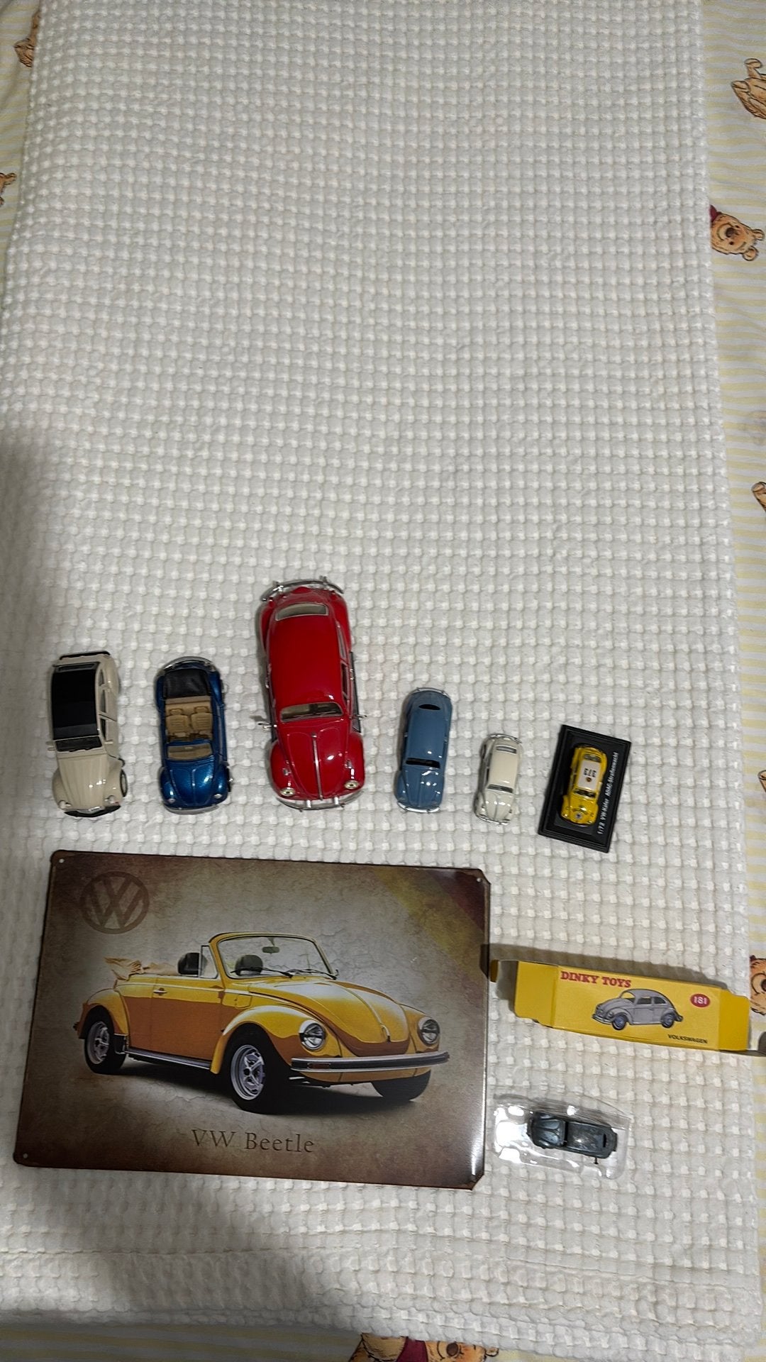 Volkswagen Kever incl Dinky Toys 181 met doos, Ophalen of Verzenden, Gebruikt, Auto, Dinky Toys
