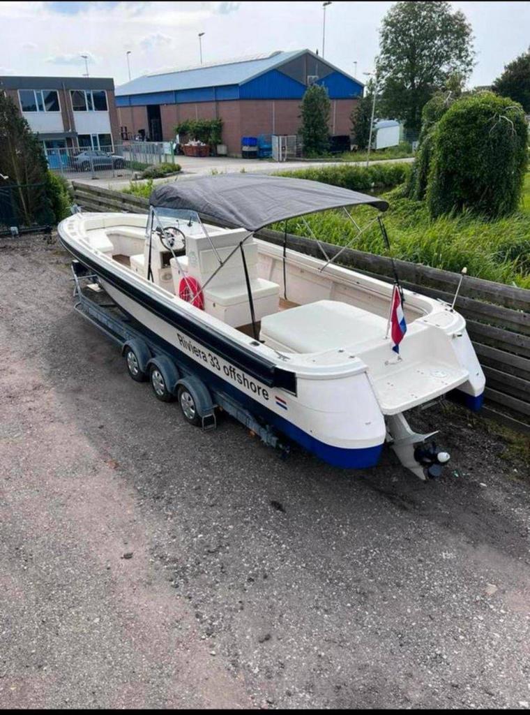 TE KOOP: Riviera 33 Offshore – Krachtige Zeewaardige boot, Ophalen, Gebruikt, Binnenboordmotor, Diesel