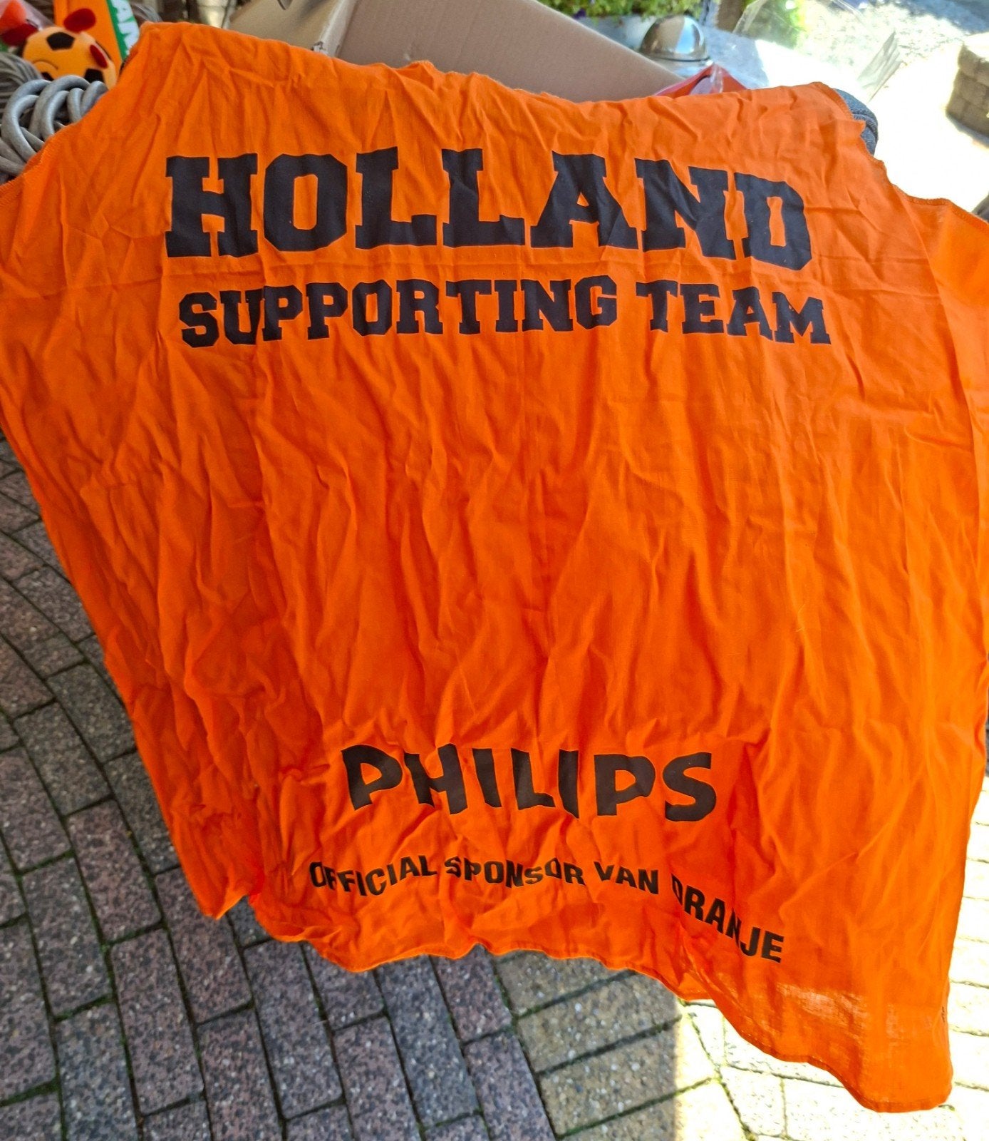 Oranje Philips Holland Supporting Team shirt, Verzamelen, Ophalen of Verzenden, Gebruikt, Overige binnenlandse clubs, Shirt