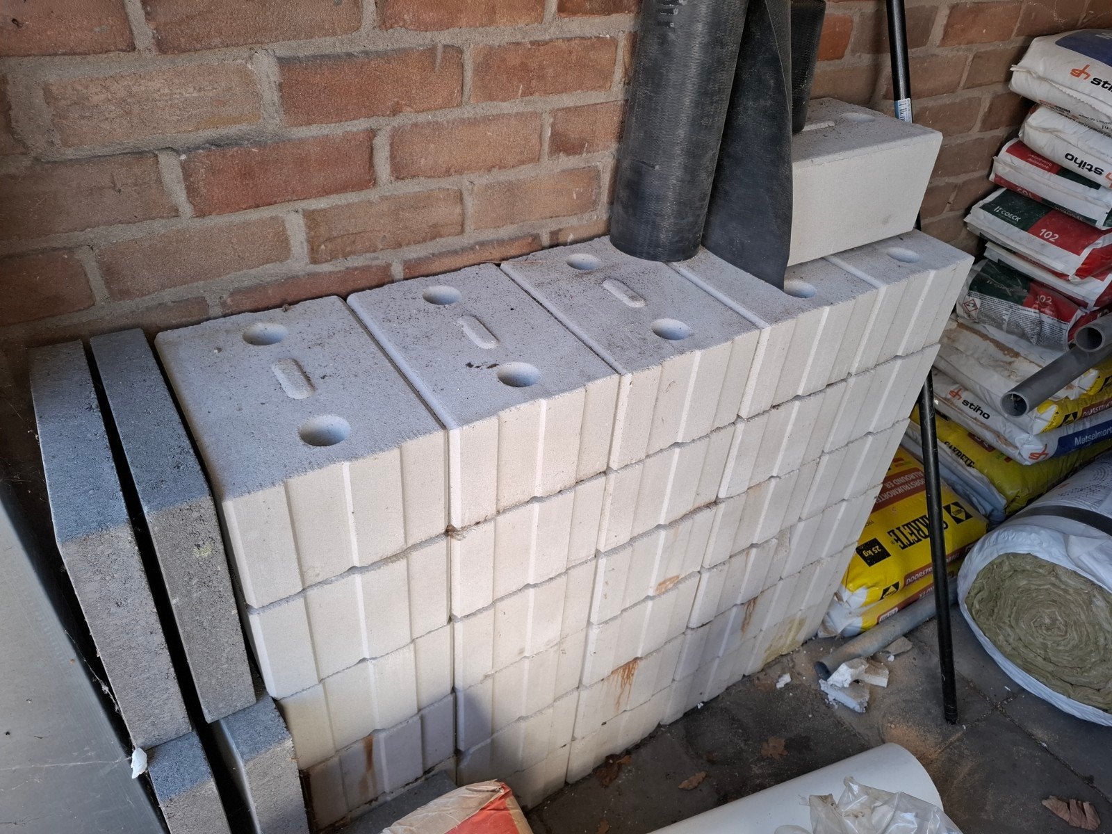 Kalkzandsteen blokken, Doe-het-zelf en Verbouw, Ophalen, Nieuw, Kalkzandstenen