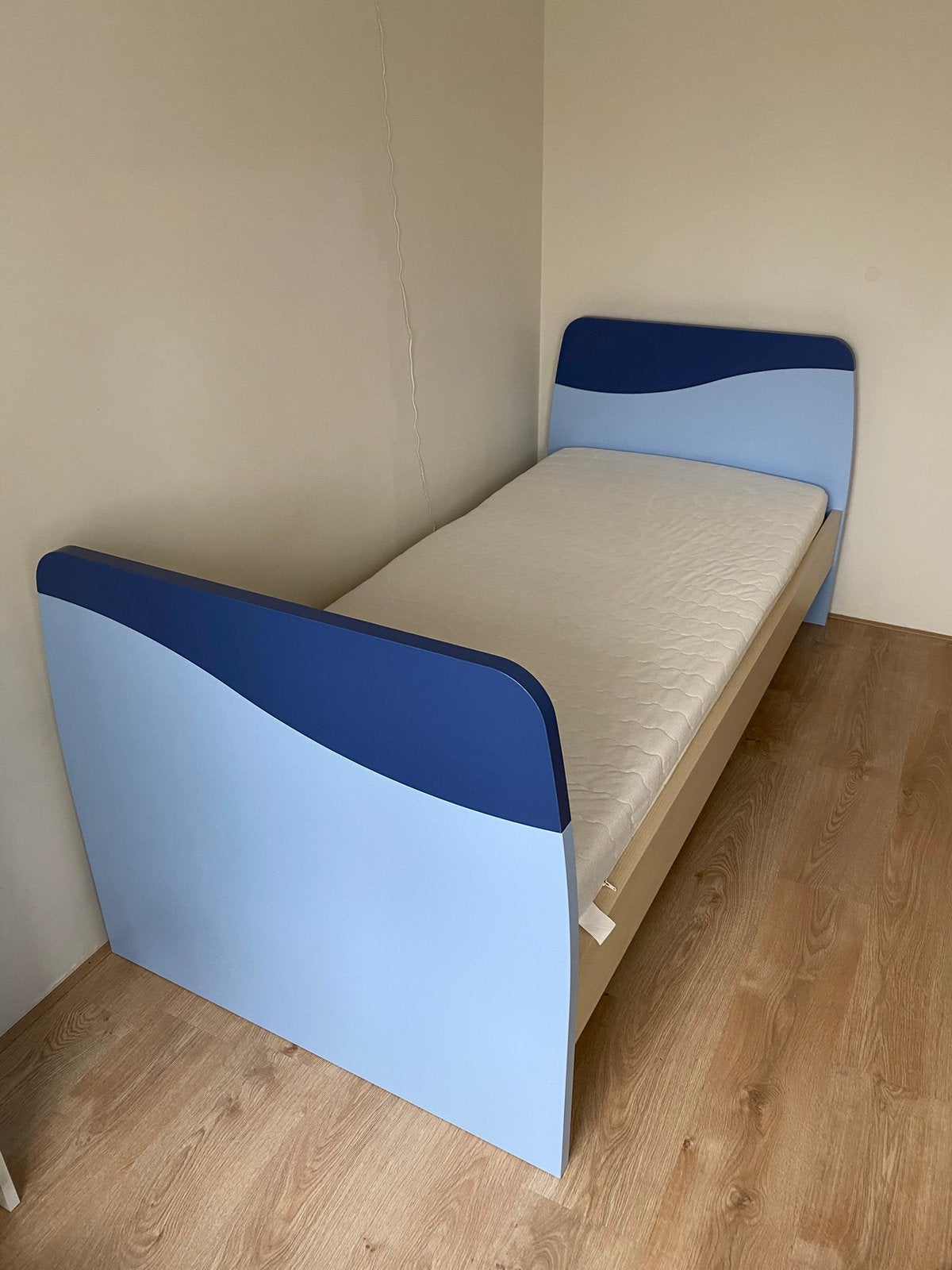 (Kinder-) bed met stevige lattenbodem en goed matras, 85 tot 100 cm, Gebruikt, 180 cm of meer, Ophalen