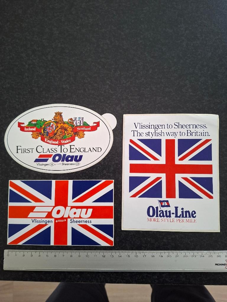 Stickers Olau line, Verzenden, Zo goed als nieuw, Bedrijf of Vereniging
