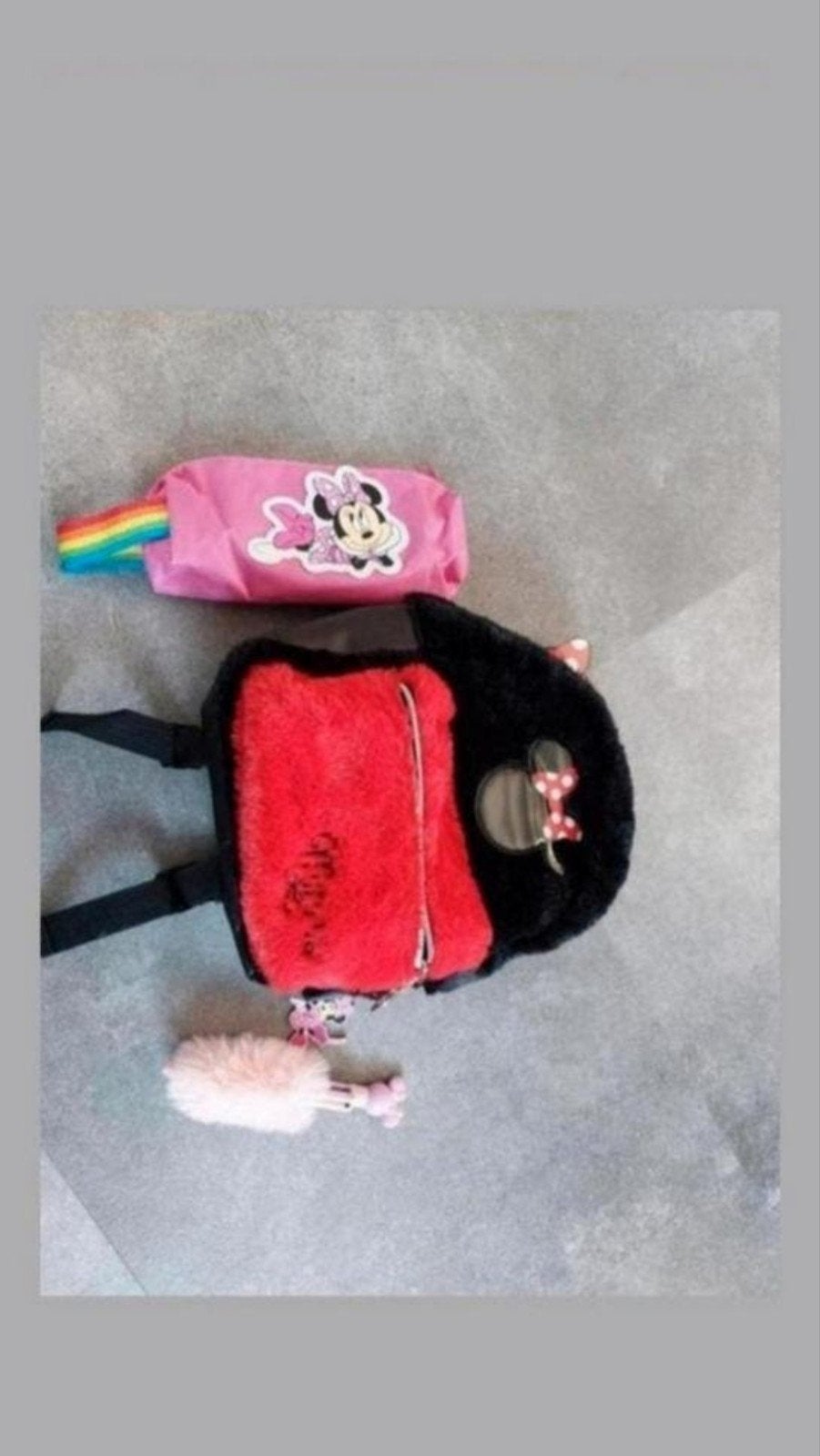 Twee keer minnie mousse rugzak/schooltas met etui, Ophalen of Verzenden, Overige merken