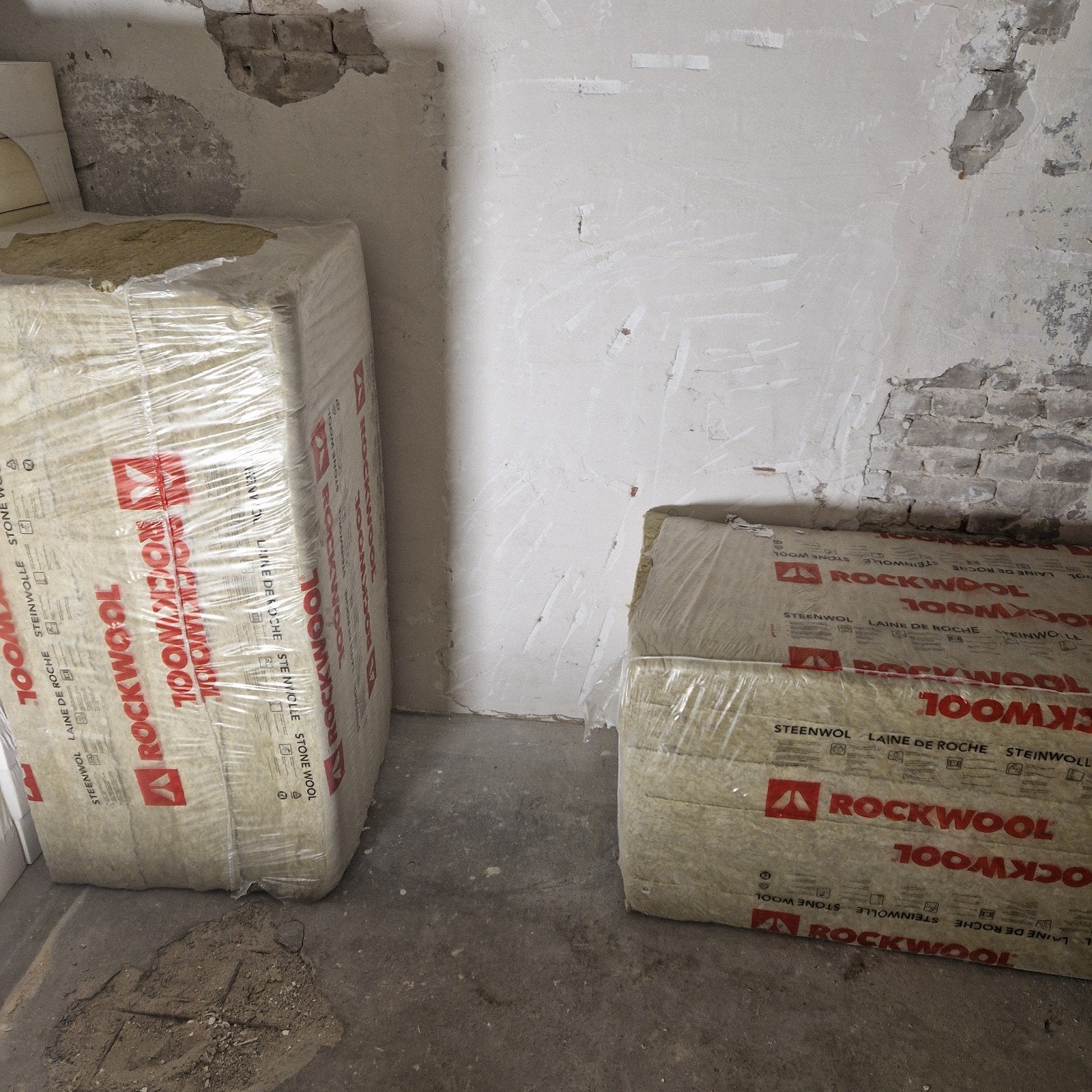 2x Rockwool Steenwol Isolatie Rocksono Base 1200x600x100mm, Ophalen, Vloerisolatie, Nieuw, Steenwol
