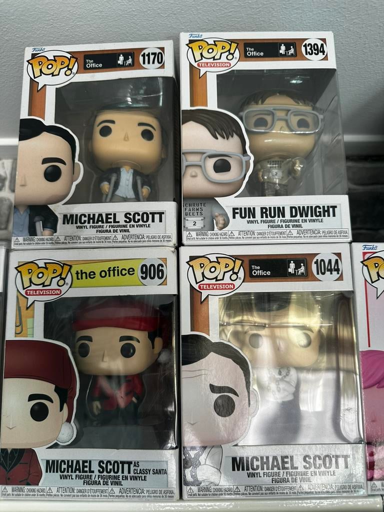 Funko Pop The Office 4 Stuks, Ophalen of Verzenden, Zo goed als nieuw