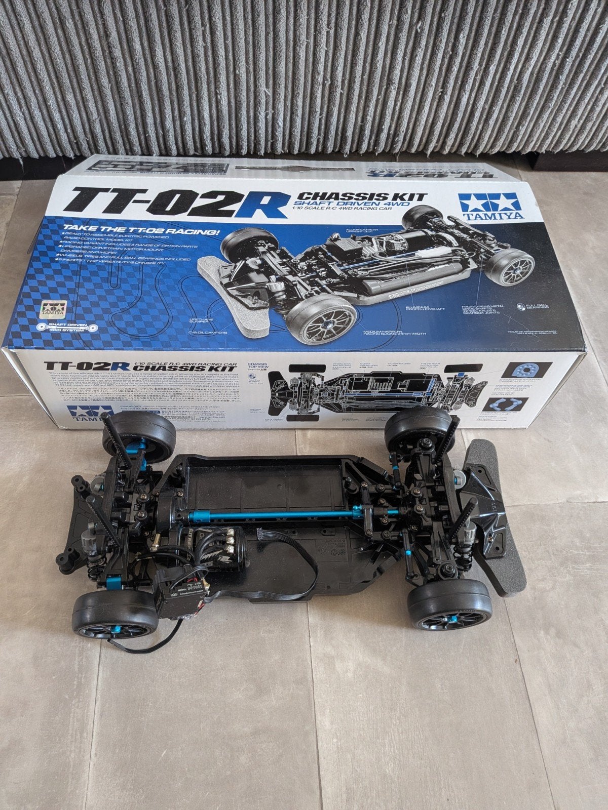 Tamiya TT-02R Chassis Kit met ORCA elektronica, Auto, 1:32 tot 1:50, 3-7, Ondawara, Suruga-ku, Shizuoka 422-8610, Japan, Zo goed als nieuw