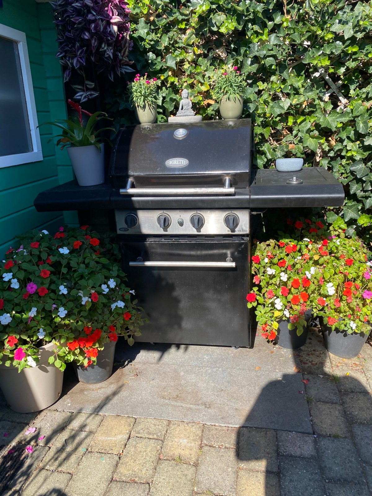 Boretti Black Mezzo gas bbq, Ophalen, Gebruikt