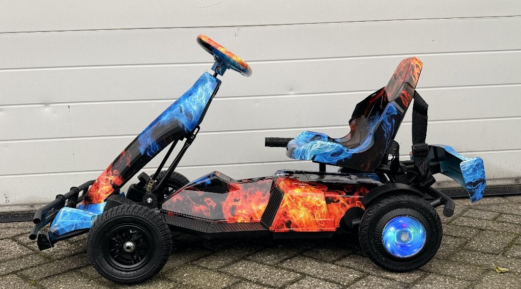 elektrische GO kart 36v 250w blauw/rood – 25km per uur, Ophalen of Verzenden, Nieuw