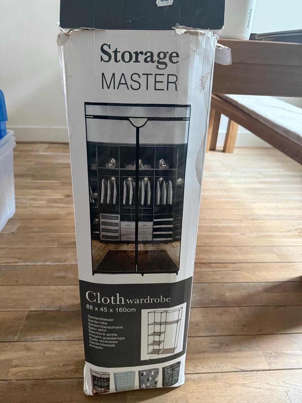 Storage Master Stoffen Kledingkast - 88x45x160cm, Ophalen, Kunststof, Nieuw, 50 tot 100 cm