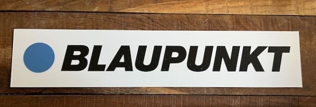 BLAUPUNKT -   merk logo reclamebord, Ophalen of Verzenden, Zo goed als nieuw, Auto's