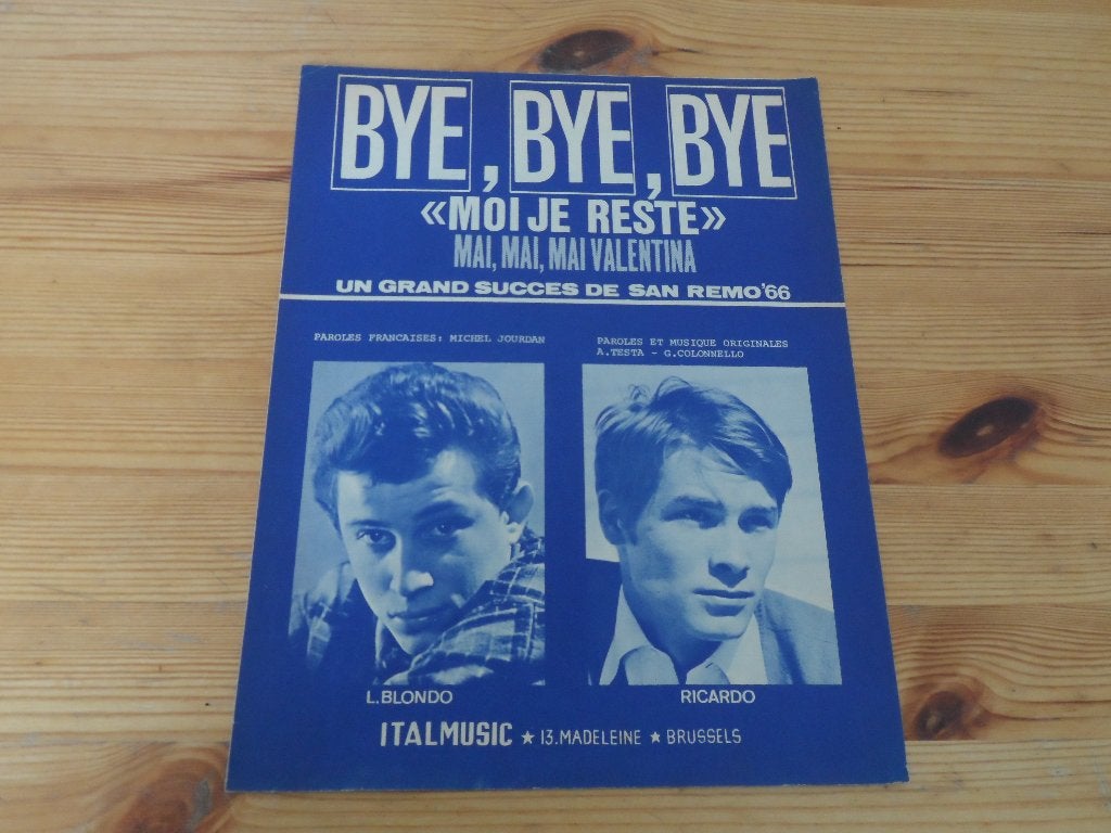 Bye bye bye moi je reste - testa / colonnello, Muziek en Instrumenten, Bladmuziek, Gebruikt, Gitaar, Ophalen of Verzenden, Artiest of Componist