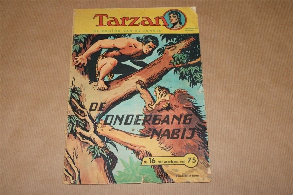 Tarzan - De ondergang nabij - 1961, Eén stripboek, Ophalen of Verzenden, Gelezen
