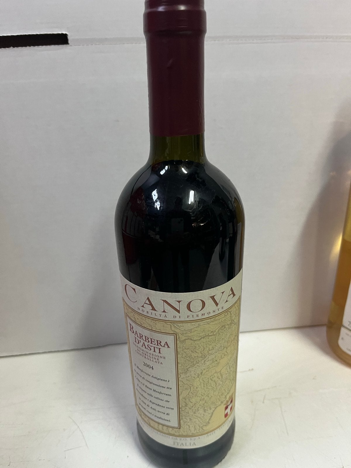 Canova Barbera d'Asti 2004 Rode Wijn, Ophalen of Verzenden, Zo goed als nieuw, Italië, Rode wijn