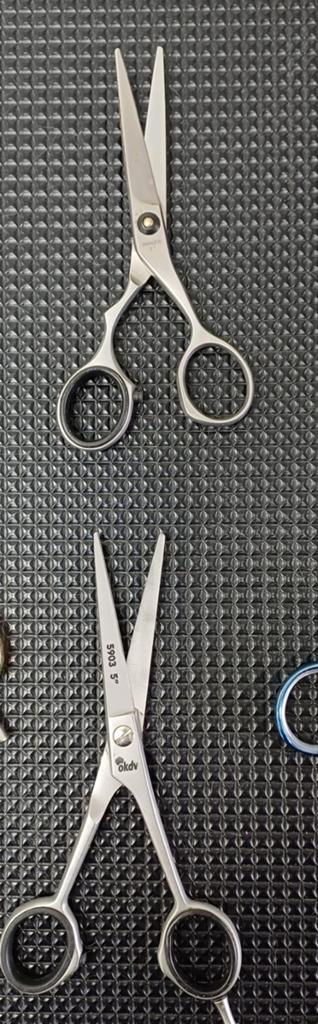Twee kleine trimscharen en overige borstels en kammen, Dieren en Toebehoren, Ophalen of Verzenden