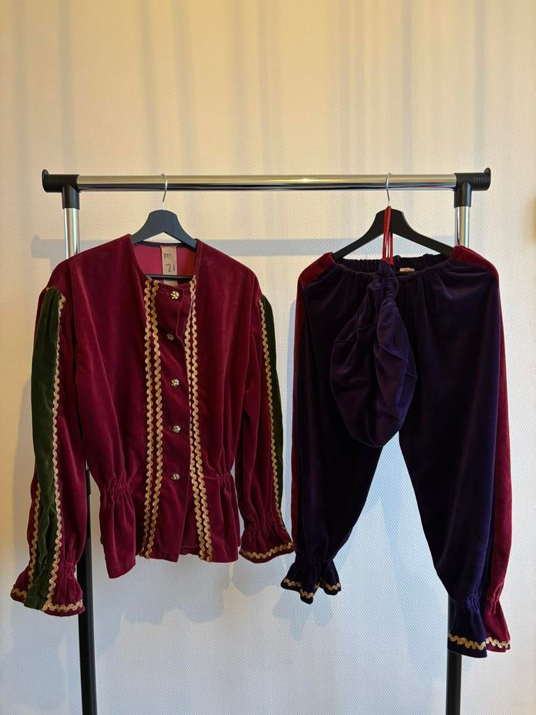 TE KOOP: Handgemaakt pietenpak - maat M, Verzenden, Gebruikt