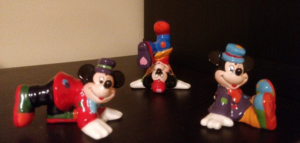 Disney mickey clown figuren van enesco, Verzamelen, Ophalen of Verzenden, Overige figuren, Zo goed als nieuw, Overige typen