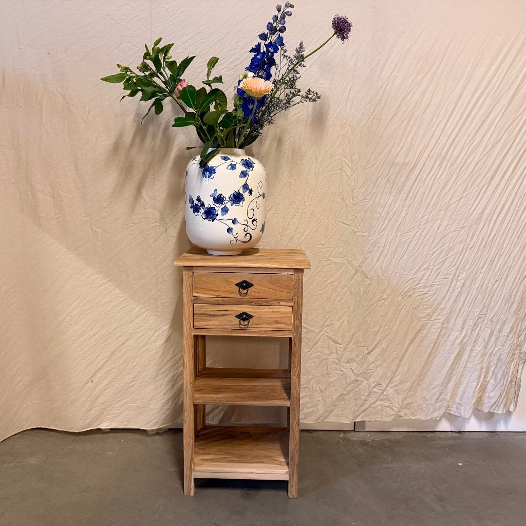 ladekastje - massief teak - 2 lades - Gratis bezorgd, Huis en Inrichting, TTM Wonen, Meubels – (Perzische) Tapijten en Woonaccessoires