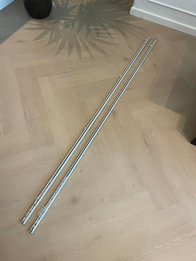 Gordijnrails wit, Ophalen, Gebruikt, Wit, 150 tot 200 cm